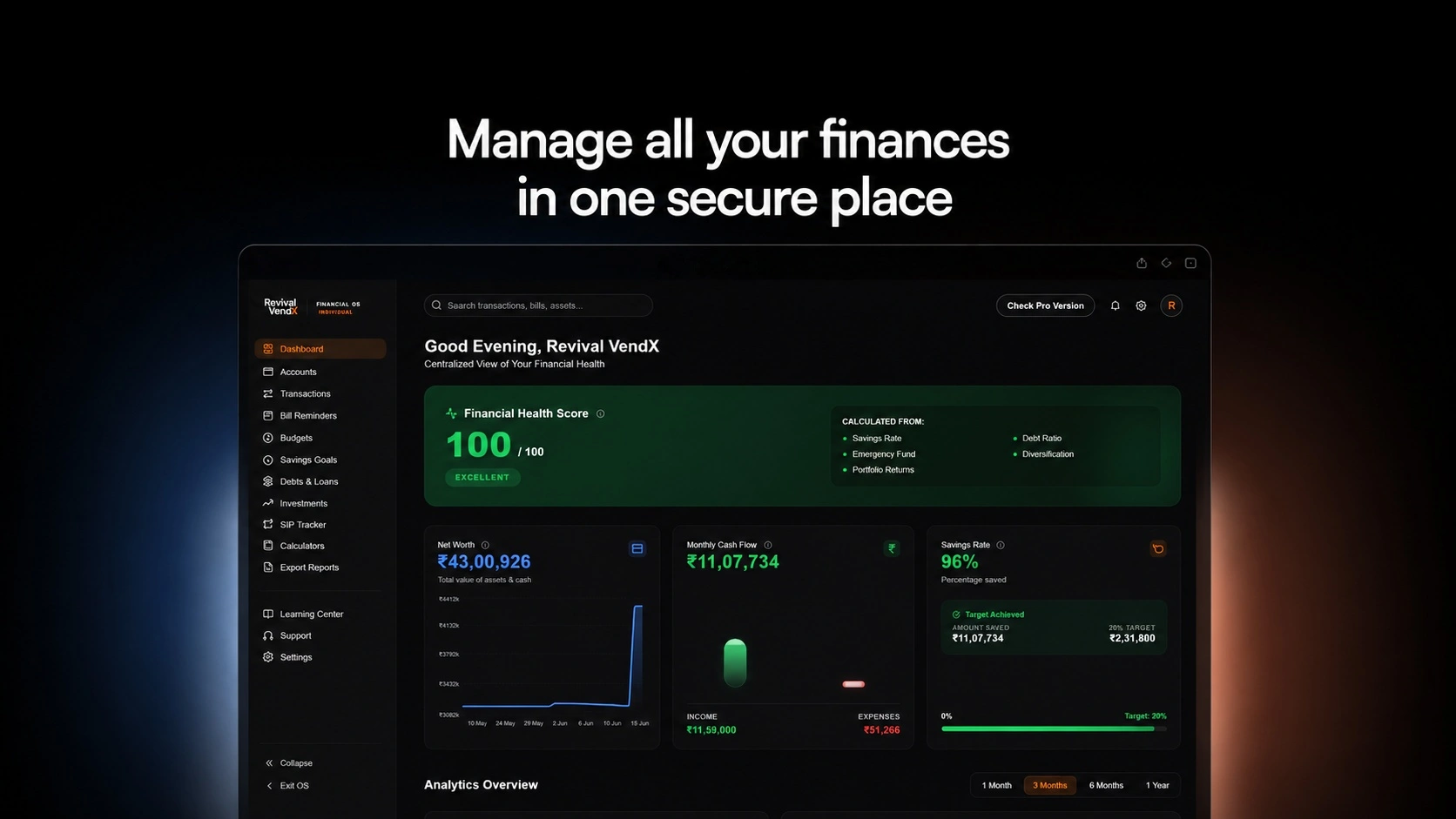 Financial OS Dashboard